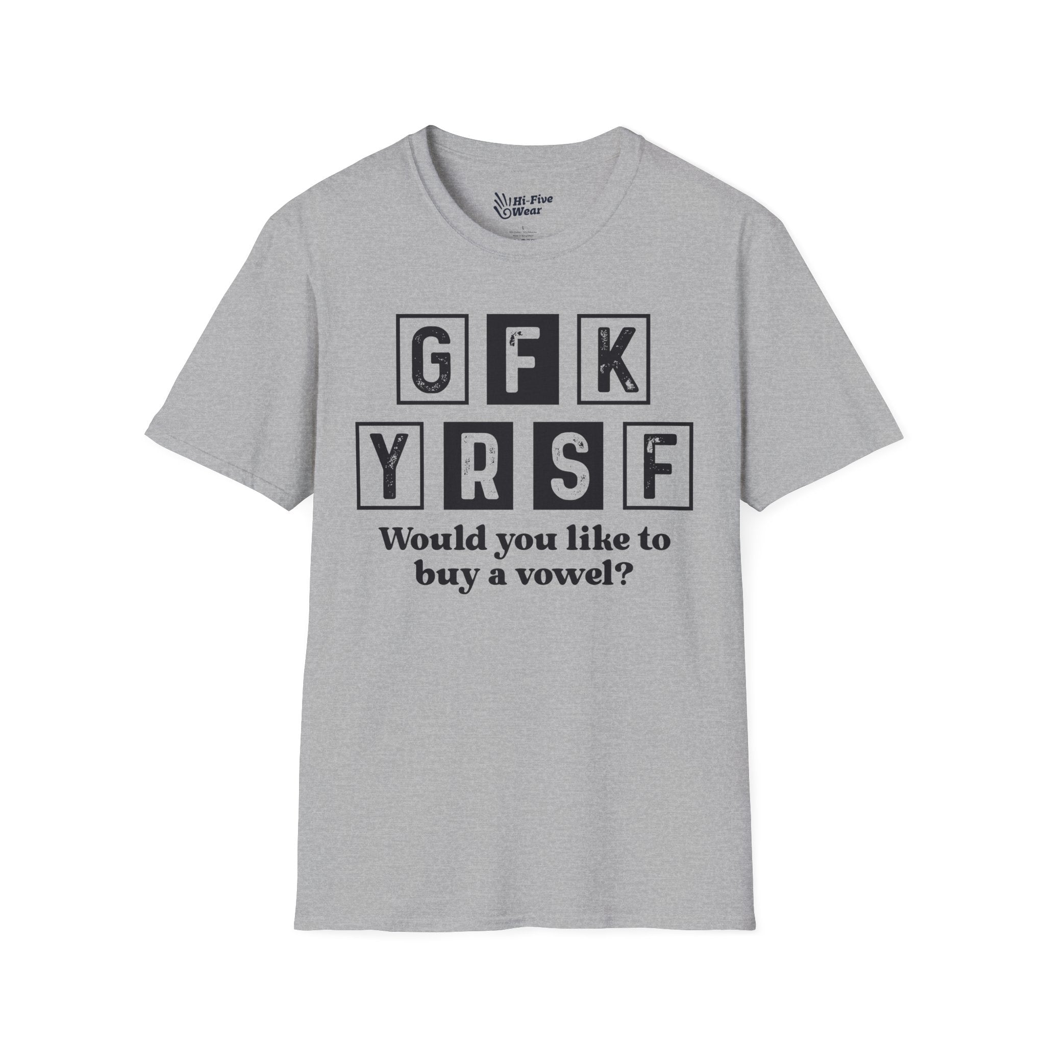 GFK YRSF Would You Like To buy A Vowel? - Unisex Softstyle Tee